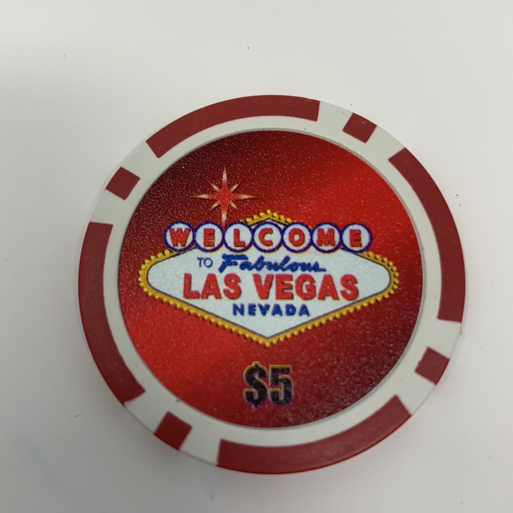 $5 chip Welcome to Fab Las Vegas Gambling Casino